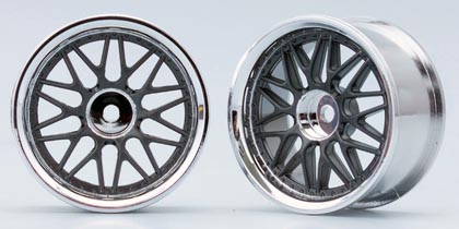 Диски Yokomo (#TW-1313GM) 10-Spoke Chrome Wheels (Gun Metallic)