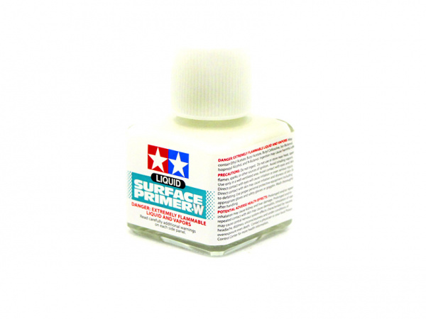 Грунтовка жидкая (белая) Tamiya (#87096) Liguid Surface Primer-W (White)