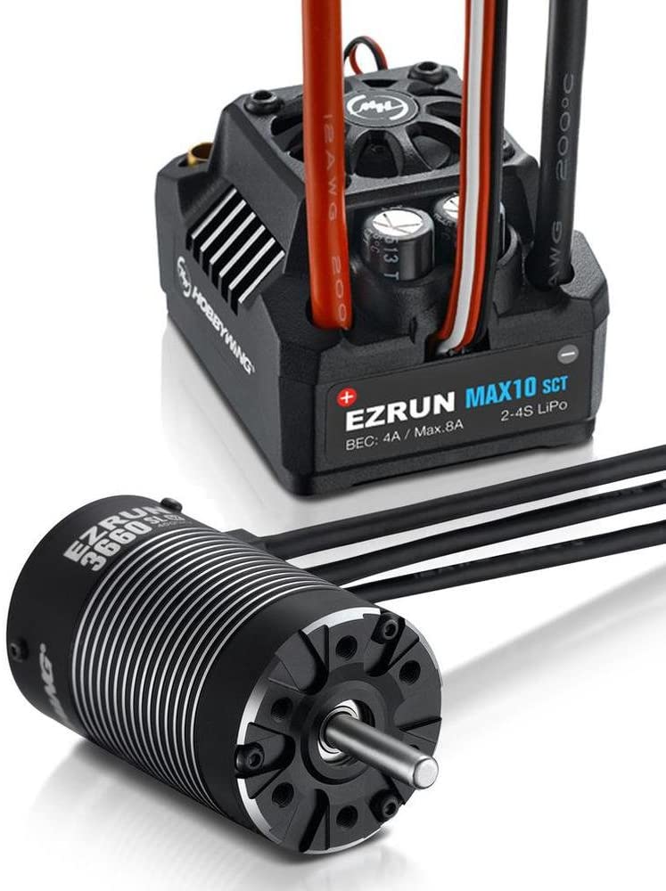 Комбо-набор Hobby Wing (#MAX10 SCT 120A/4600KV) EZRAN MAX10 SCT 120A ESC FOR 1/10 CAR 3660SL - 4600KV