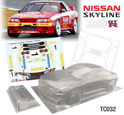 Кузов TeamC (#TC032) 1/10 Nissan Skyline R32 , 195mm