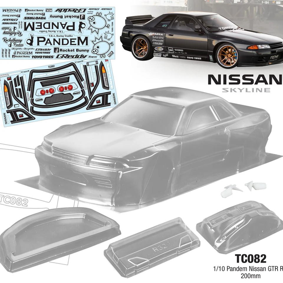 Кузов TeamC (#TC082) 1/10 Nissan GTR R32 , 200mm