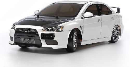 Радиоуправляемая модель для дрифта Tamiya (#58641) 1/10 TT-02D Mitsubishi Lancer Evo.X Tt-02d 4WD Drift Spec Kit W/ Motor & Esc