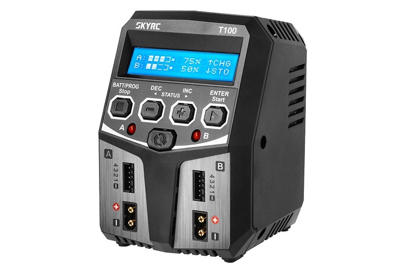Зарядно-разрядное устройство Sky RC (#SK-100162-02)  SkyRC T100 AC Dual Balance Charger
