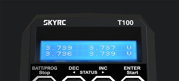 Зарядно-разрядное устройство Sky RC (#SK-100162-02)  SkyRC T100 AC Dual Balance Charger