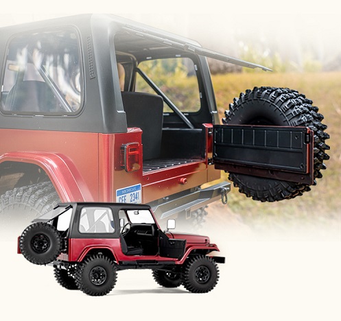Радиоуправляемый внедорожник FMS ROCHobby (#ROC11033RSRD) RTR 1:10 Mashigan RC Rock Crawler RS Red 4WD