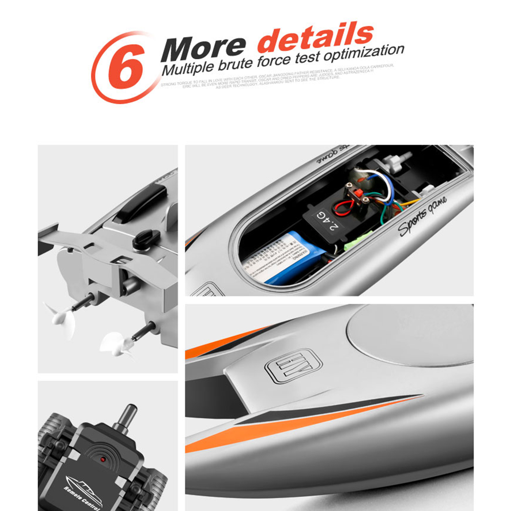 Радиоуправляемая лодка High-speed (#YL805B) Remote control rowing Racing Boat 2.4G