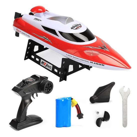 Радиоуправляемая лодка HJ Toys (#HJ806) Remote control rowing Racing Boat 2.4G
