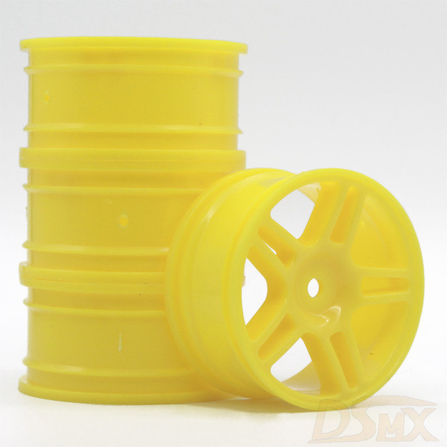 Диски RC-Avtomag (#AV-905Y) Yellow 5 Spokes Wheel 26mm (+3) 4 шт.
