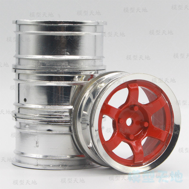 Диски RC-Avtomag (#AV--9001R) Red 6 Spokes Wheel 26mm (+3) 4 шт.