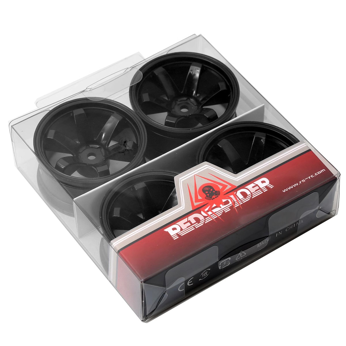 Диски RCTires (#FW06B) Black 6 Spokes Wheel 26mm (+5) 4 шт.