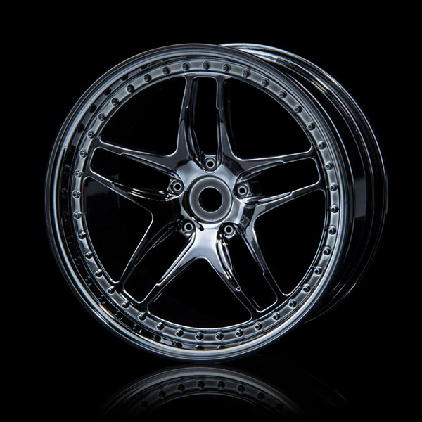 Диски MST (#102059SBK) Silver black FB wheel (+3) (4)