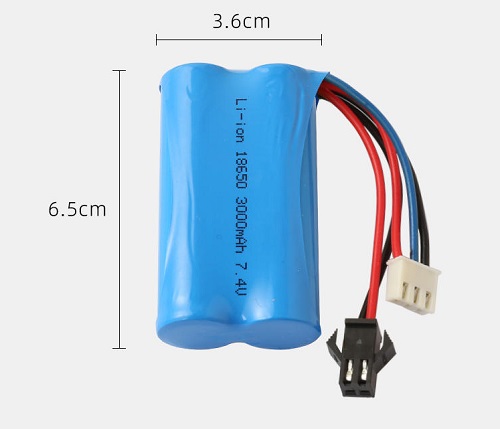 Аккумулятор Li-ion HoNGLI (#7.4V18650/2600SM+XH3) 7.4 2600Mah 10C Connector SM