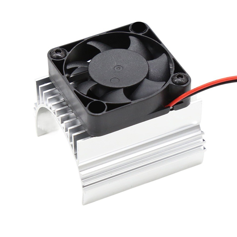 Радиатор c вентилятором RC4X4 (#RCMM05) Metal Heat Sink for 40mm Motor with 40x40mm