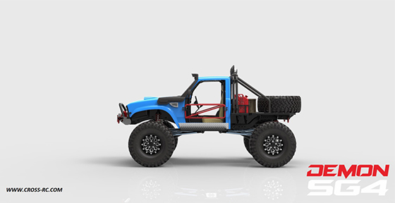 Радиоуправляемый внедорожник CROSS RC (#SG-4B) Demon SG4 B Rock Crawler KIT 1/10