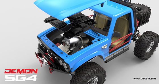 Радиоуправляемый внедорожник CROSS RC (#SG-4B) Demon SG4 B Rock Crawler KIT 1/10