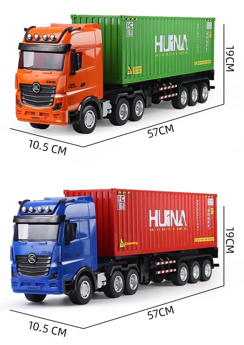 Радиоуправляемый грузовик- контейнеровоз HUI NA TOYS  (#HN1521) RC Truck 1/18 2,4G  (521)