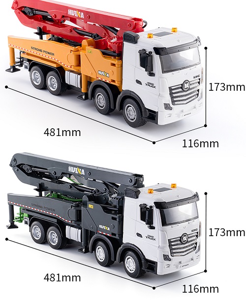 Радиоуправляемый грузовик- бетононасос HUI NA TOYS  (#HN1381) RC Truck 1/18 2,4G  (381)