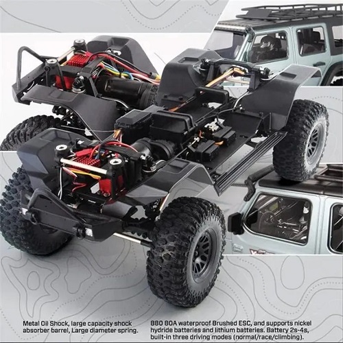 Радиоуправляемый внедорожник Yikong (#YK-4082V3)  4WD RC Car Yikong 4082V3 crawler Rubikon Off-Road Truck Rock Crawler Toys Models Without Battery