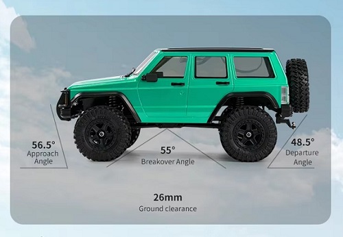 Радиоуправляемый внедорожник WPL (#SG-GB7009) Cherokee Climbing Car 4WD RTR 1:18 2.4G