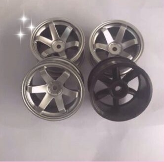 Диски RC-Avtomag (#AV-701S) Silver 6 Spokes Wheel 26mm (+5) 4 шт.