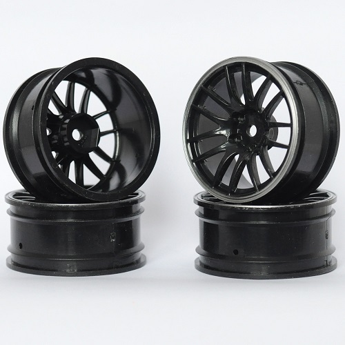 Диски HSP (#6031B) Black 12 Spokes Wheel 26mm (+5) 4 шт.