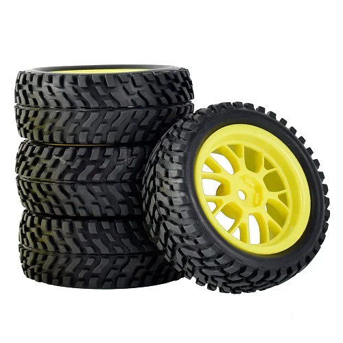 Колёса шоссейные HSP (#907B-7004Y) Wheels 7 Spoke Yellow 4 pcs