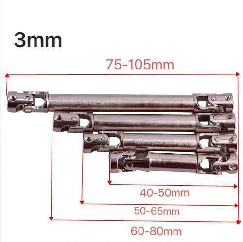 Кардан телескопический RCW8 (#CVD75-105mm) Aluminum Universal Driven Dogbone for 1/10