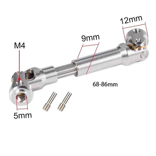 Кардан телескопический RCW8 (#CVD68-86mm) Aluminum Universal Driven Dogbone for 1/10
