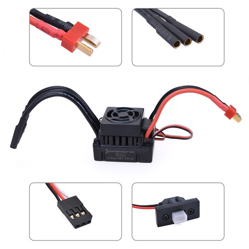 Бесколлекторный регулятор скорости Surpass (#SuRWP60A) Waterproof ESC 60A