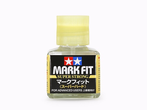 Клей для декалей, с кисточкой Tamiya (#87205) Mark Fit (Super Strong)