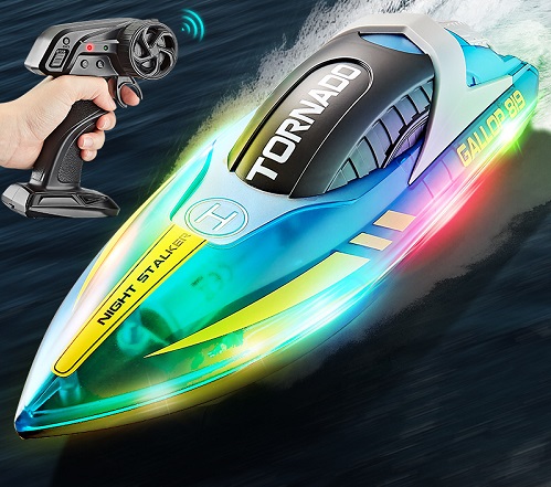 Радиоуправляемая лодка HJ Toys (#HJ819) Remote control rowing Racing Boat 2.4G