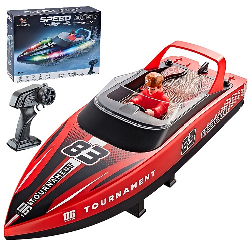 Радиоуправляемая лодка HJ Toys (#HJ821) Remote control rowing Racing Boat 2.4G
