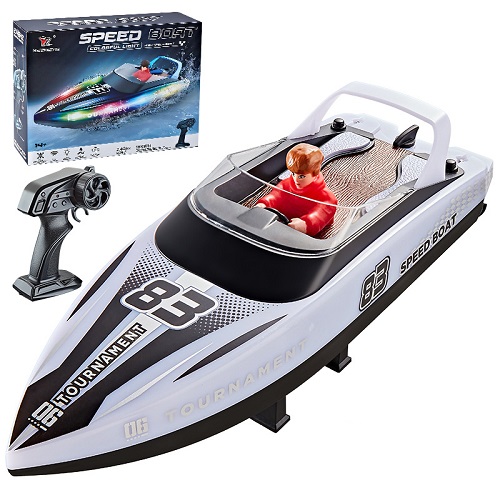 Радиоуправляемая лодка HJ Toys (#HJ821) Remote control rowing Racing Boat 2.4G