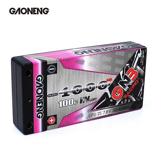 Аккумулятор Li-Po GAONENG (#GNB40002S100iHV) GNB Shorty Lipo 4000MAH 2S 7.6V 100C