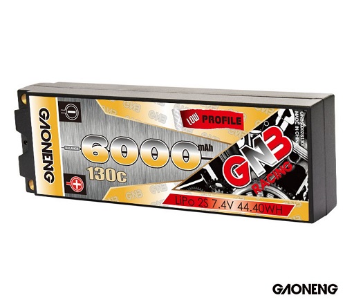 Аккумулятор Li-Po GAONENG (#GNB60002S130i) GNB Lipo 6000MAH 2S 7.4V 130C