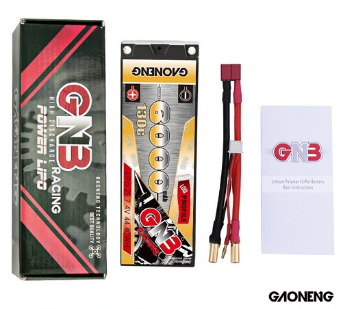 Аккумулятор Li-Po GAONENG (#GNB60002S130i) GNB Lipo 6000MAH 2S 7.4V 130C