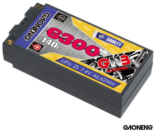 Аккумулятор Li-Po GAONENG (#GNB6300/140-2S) GNB Shorty Lipo 6300MAH 2S 7.4V 140C