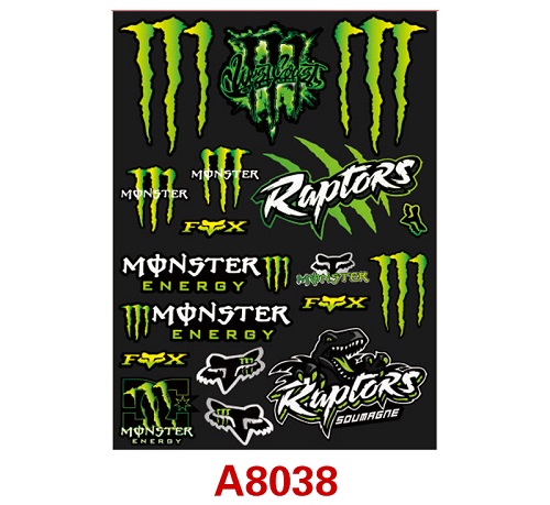Наклейки масштабные Panda Brother (#A8038)  RC Art Sticker/ A4 1/10