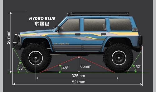 Радиоуправляемый внедорожник Yikong (#YK-4107Brushless) V2 crawler Patrol Y60 1/10 RTR