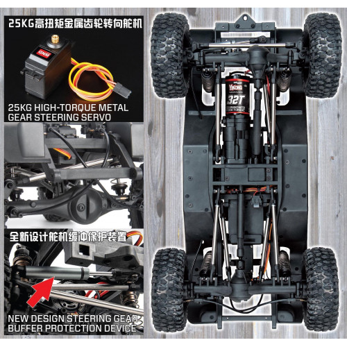 Радиоуправляемый внедорожник Yikong (#YK-4106) crawler Benz G500 1/10 RTR