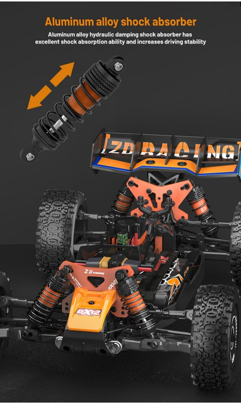 Радиоуправляемая модель багги ZD Racing (#BX12)  4WD Brushless 1:12  RTR 2.4GHz