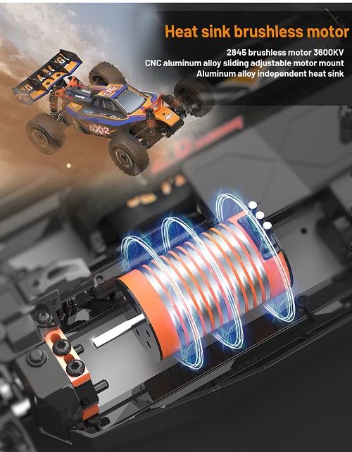 Радиоуправляемая модель багги ZD Racing (#BX12)  4WD Brushless 1:12  RTR 2.4GHz