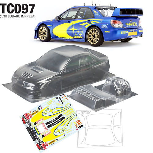 Кузов TeamC (#TC097) 1/10 Subaru Impreza WRC, 190mm