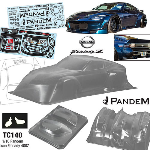 Кузов TeamC (#TC140) 1/10 Pandem Nissan Fairlady 400Z, 200mm