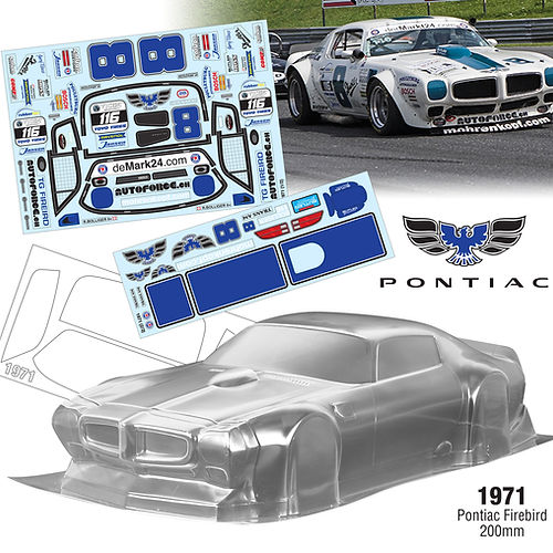 Кузов TeamC (#TC1971) 1971 Pontiac Firebird, 200mm