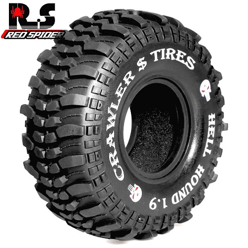 Шины внедорожные Off-Road Red Spider (#RS165) 1/10 1.9 AXIAL scx10 TRX4 118mm  4шт.