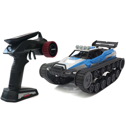 Радиоуправляемый гусеничный вездеход HB (#SG-1204-B) 1:12  2.4G Alloy High-speed Tank  Blue Silver
