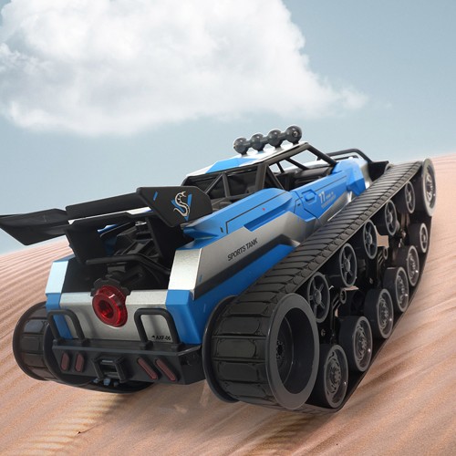 Радиоуправляемый гусеничный вездеход HB (#SG-1204-B) 1:12  2.4G Alloy High-speed Tank  Blue Silver