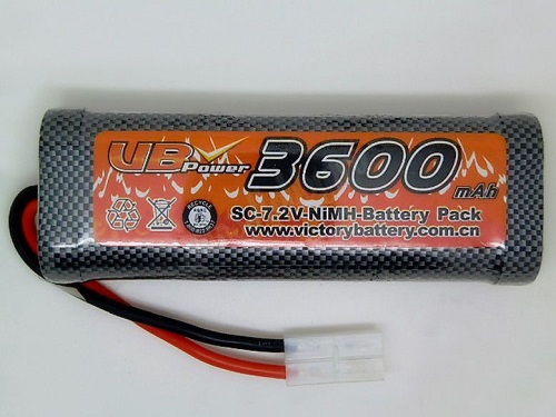 Аккумулятор Ni-Mh VBPower (#VB3600/7.2) 3600mAh 7.2v - 6-cell Ni-Mh Stickpack