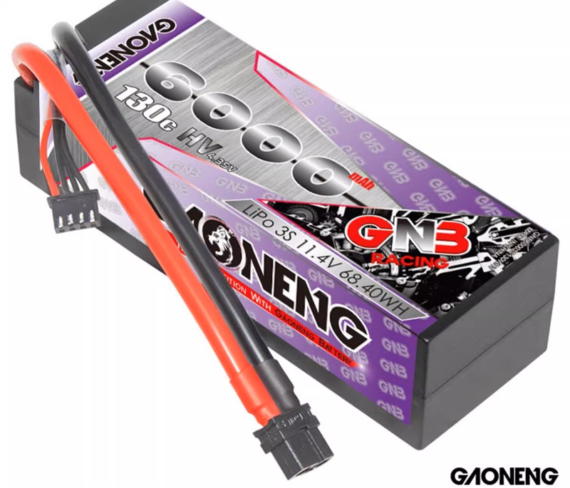 Аккумулятор Li-Po GAONENG (#GNB60003S130WHV) GNB Lipo 6000MAH 3S 11.1V 130C